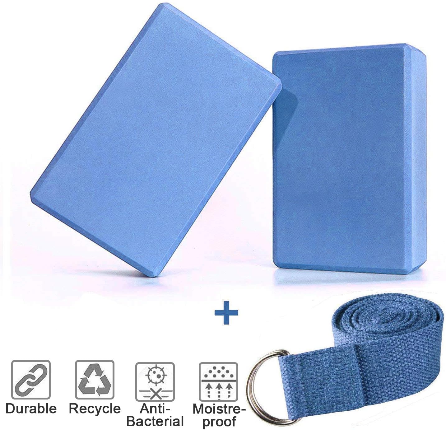 borsa yoga per materassino e 2 blocchi