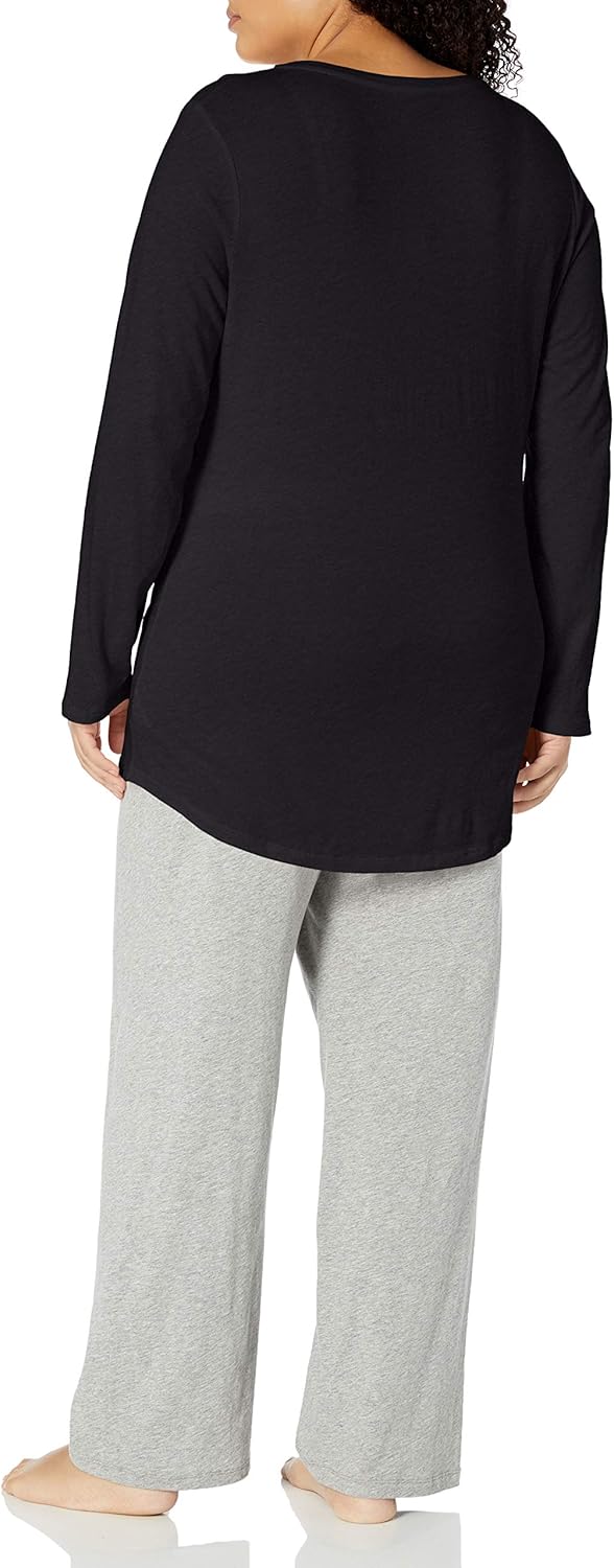JUST MY SIZE Women's Plus Size Split Neck Tunic at  Women’s Clothing store