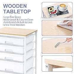 SYKIARIOL Utility Cart with 5 Drawers,Storage