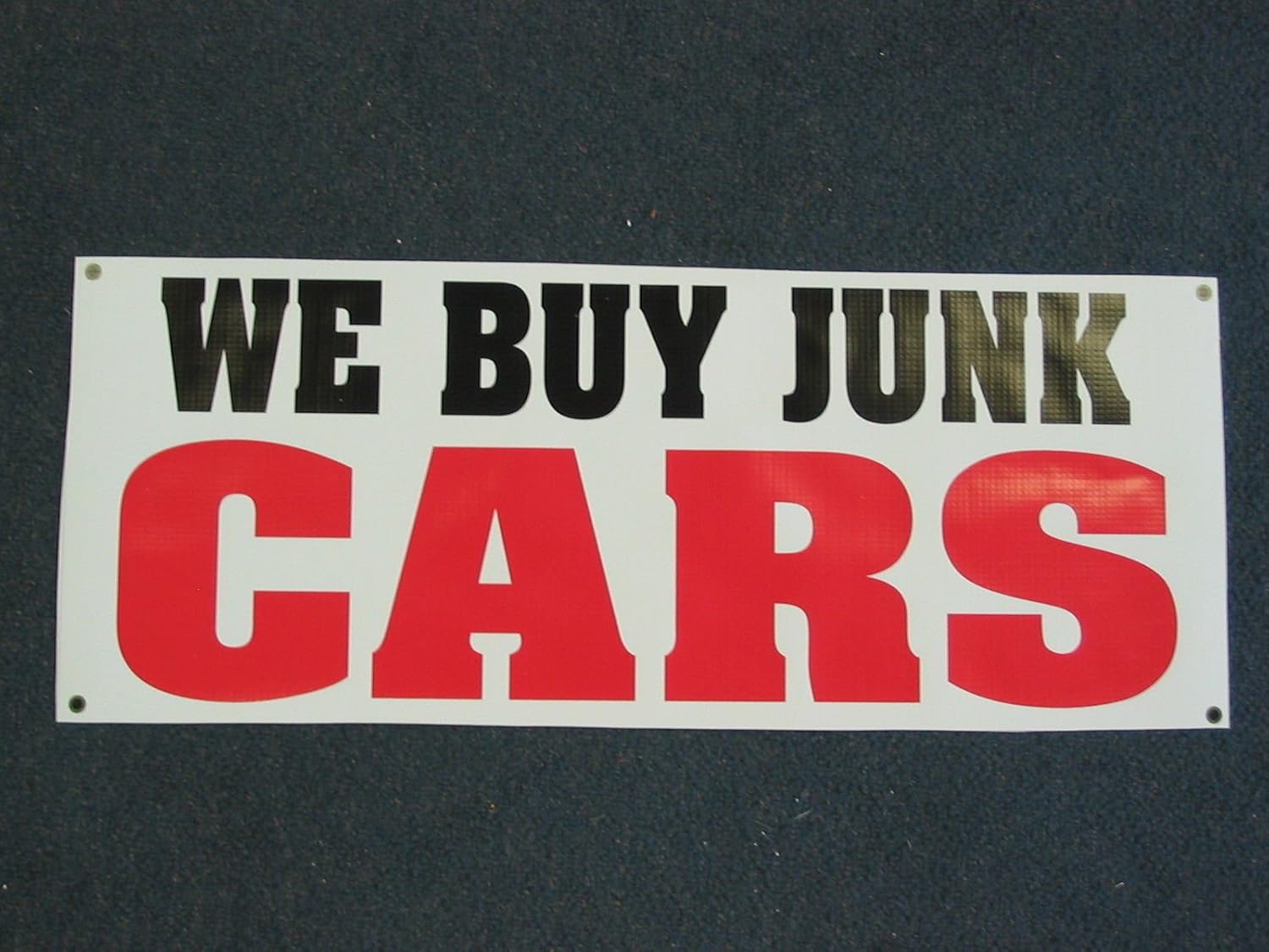 We Buy Junk Cars 2x5 Banner Sign Office Products