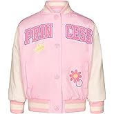 Disney Junior Girls Varsity Bomber Jacket Toddler to Big Kid Sizes (2T - 14-16)