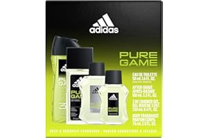 Adidas - Pure Game Gift Set (Eau de Toilette 50ml, Shower Gel 120ml, Aftershave 100ml & Body Spray 75ml)