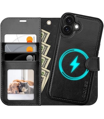 Custodia Iphone 16 Pro Max QLTYPRI Custodia Portafoglio Per IPhone 16