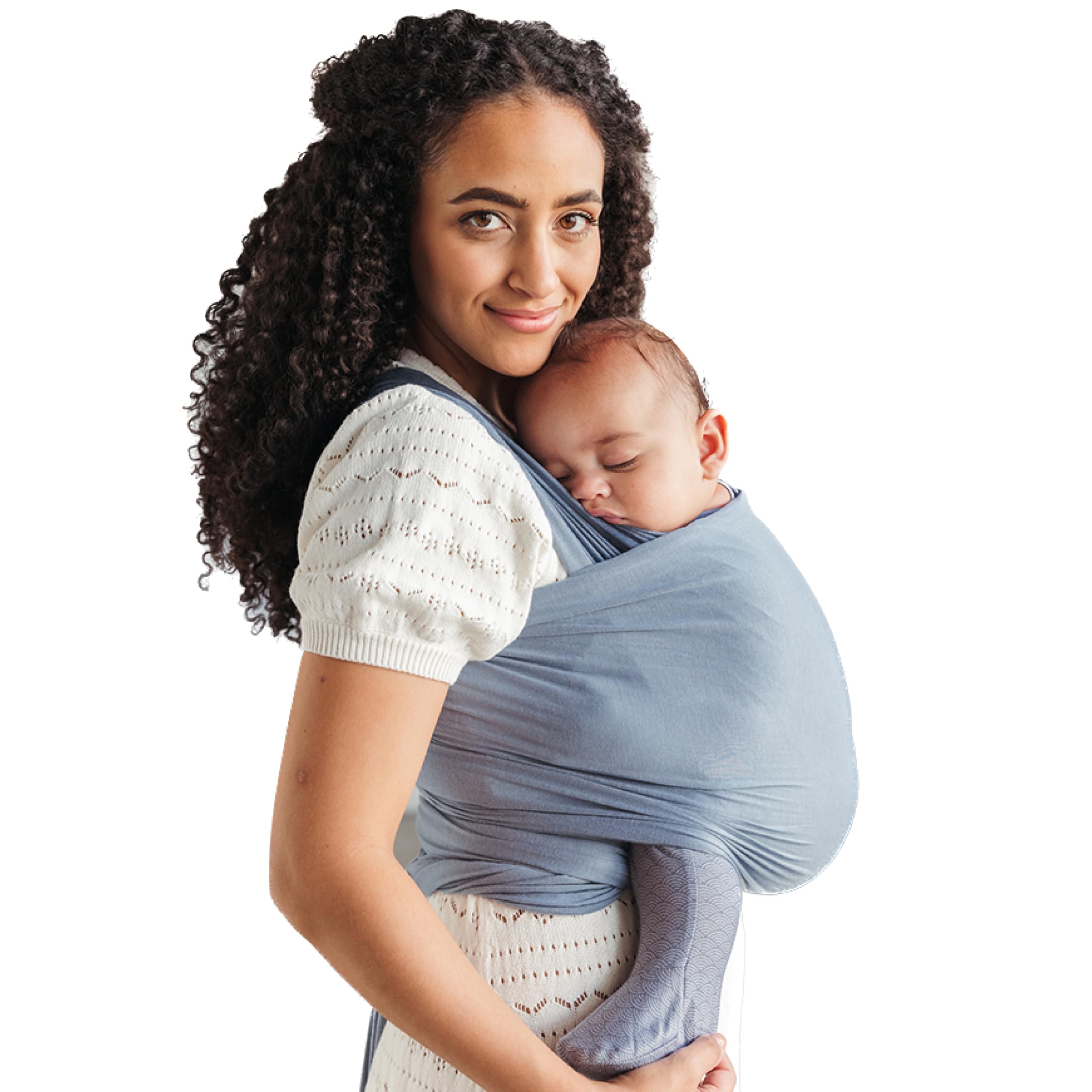 Photo 1 of Solly Baby Wrap, Buttery-Soft Baby Carrier Newborn to Toddler 8-25 Lbs., Lightweight & Hands-Free Infant Wrap, Breathable Summer Carrier, Baby Wearing & Postpartum Essential, New Mom Gift, Coastal