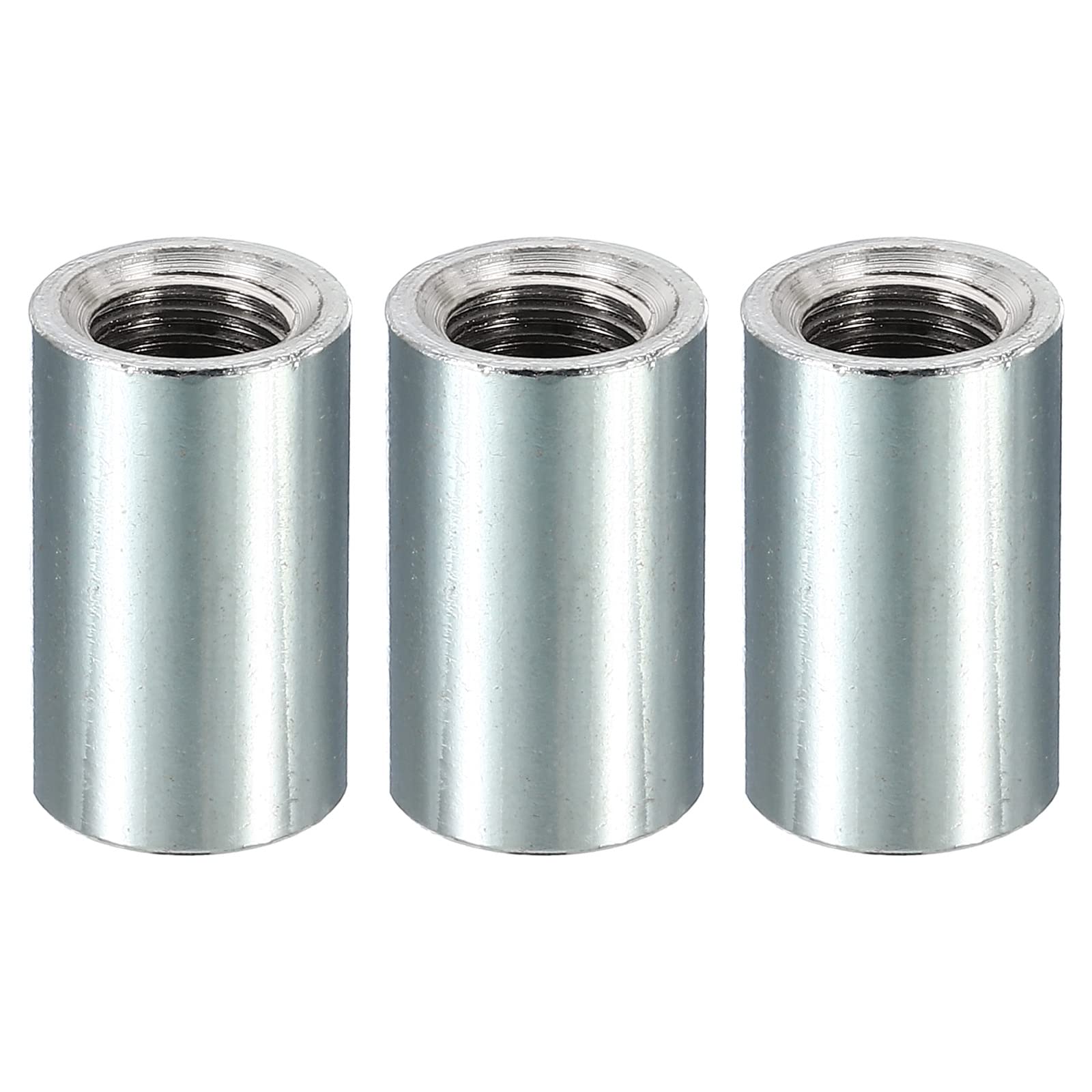 PATIKIL Thread Reducing Nuts, 3 Pack M8 Male to 1/4-20 Fine Thread Female Pipe Fitting Adapters Sleeve Reducer Gooseneck Hose Adapter for Lamp Connector