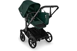 Bugaboo Donkey 6 Single-to-Double Side-by-Side Stroller All-Terrain Stroller for Newborn and Toddler (Fern Green)