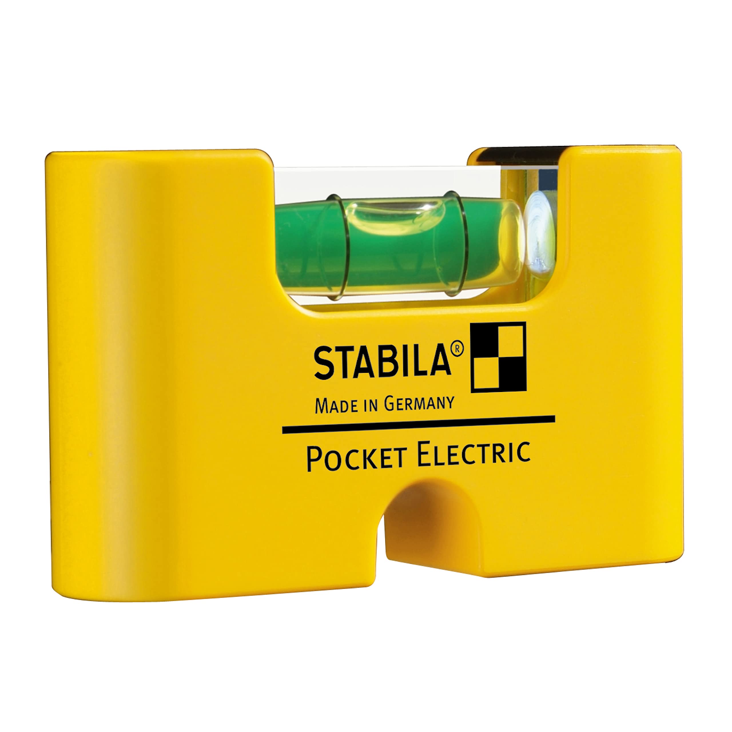 Stabila 17775/1 7 cm"Type Pocket Electric" Spirit Level - Yellow/Black