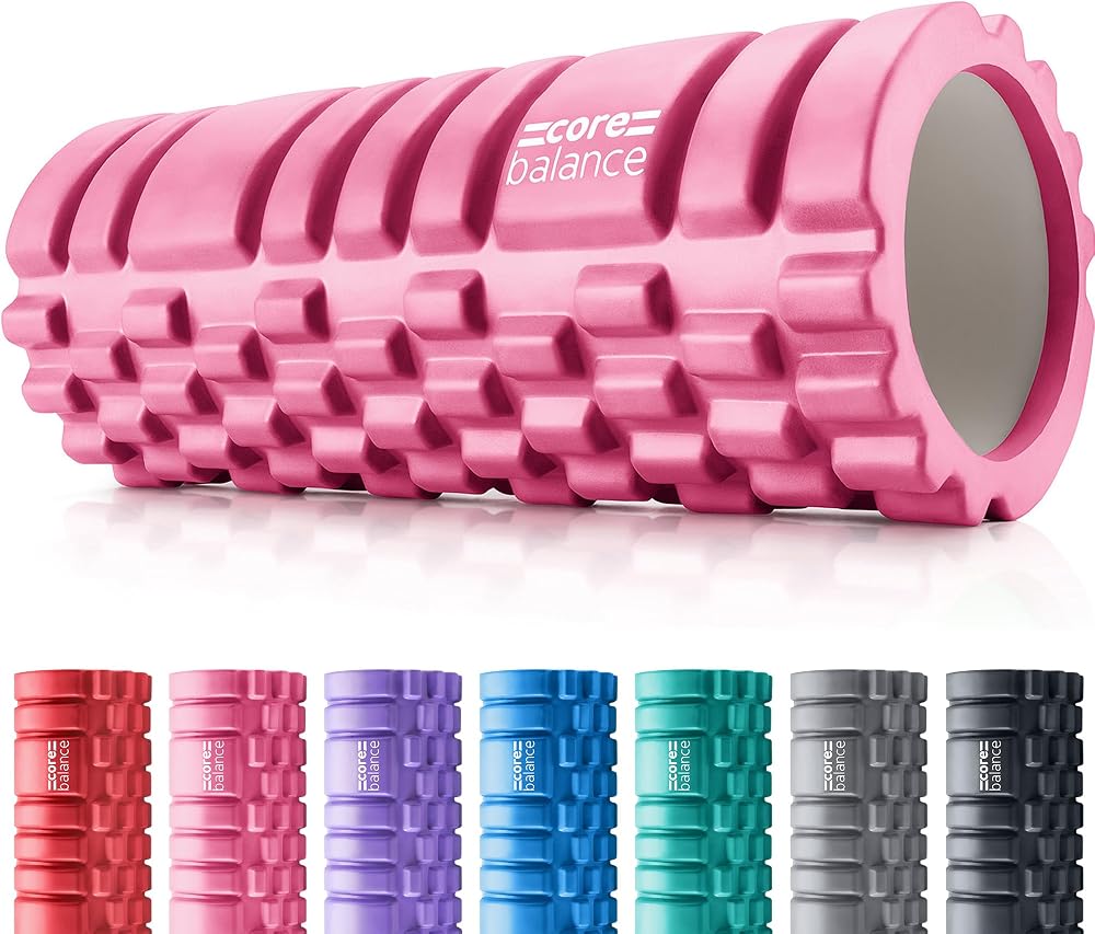 Core Balance Foam Roller Deep Tissue Massage Grid Roller 33x14 cm EVA