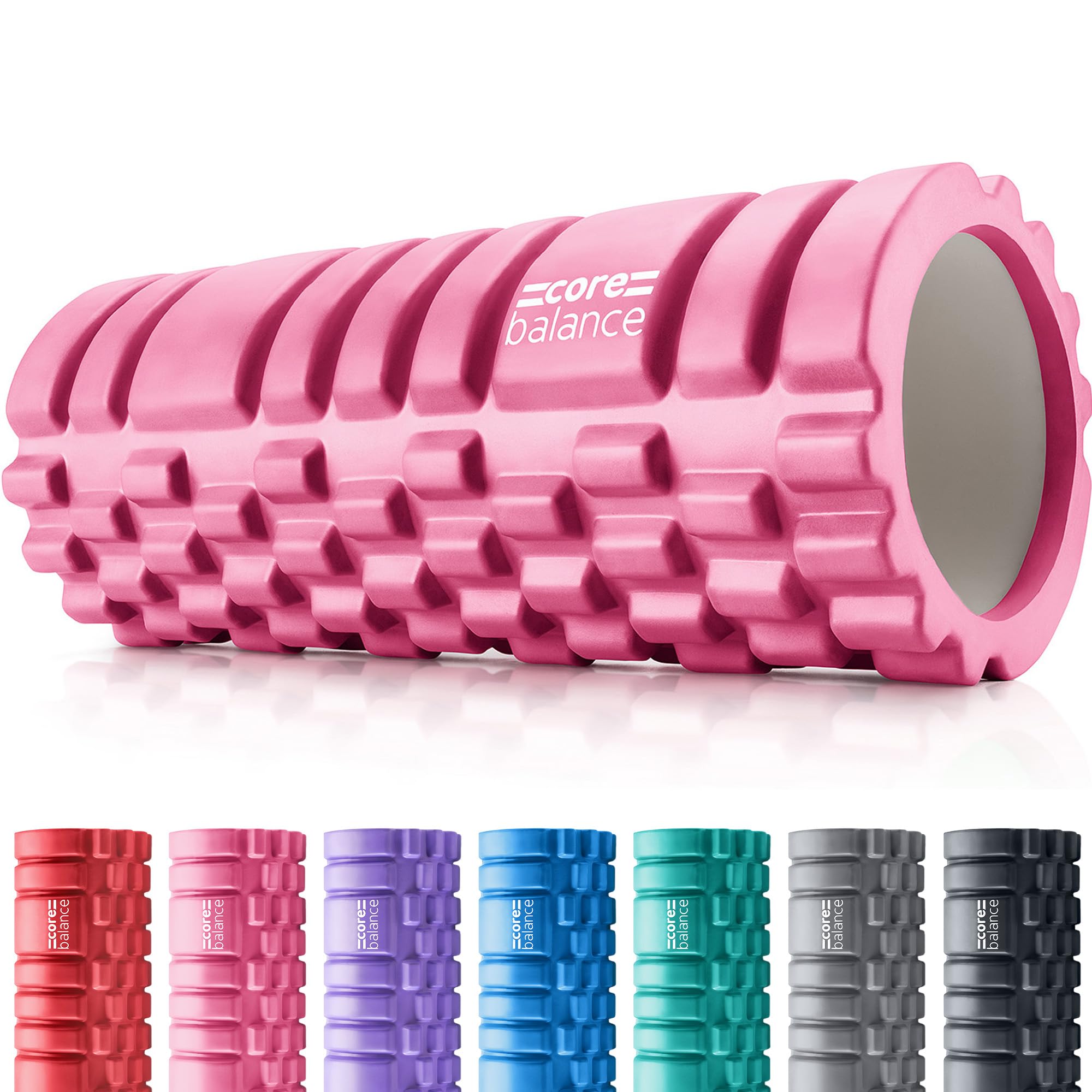 Core Balance Foam Roller for Deep Tissue Muscle Massage, Trigger Point Grid Sports Massager, Fitness Gym Physio