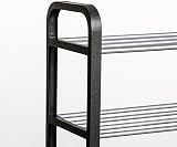 Keplin 5 Tier Shoe Slots Rack Space Saving Organizer 75.5 x 18.5 x 75.5 cm Black view 4