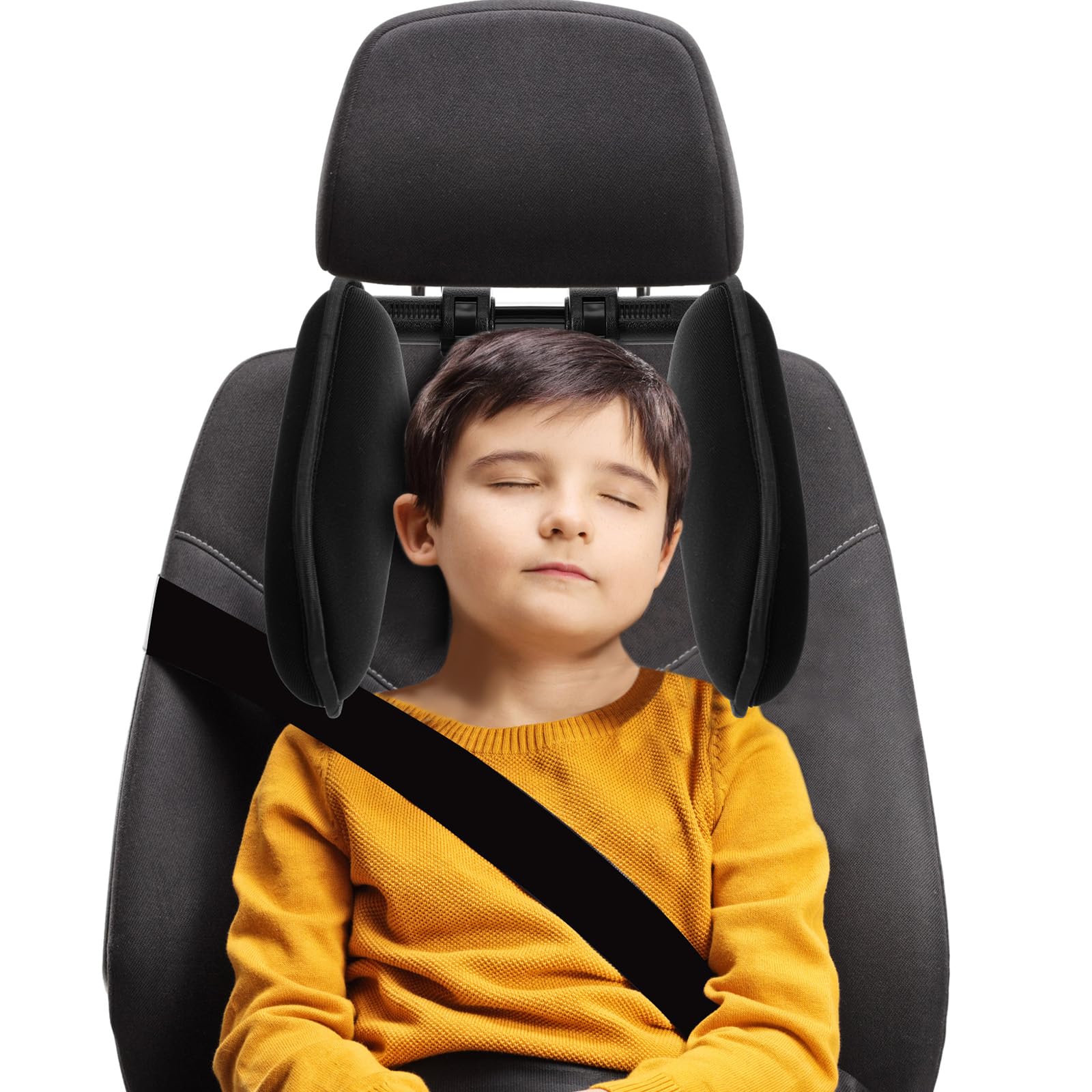 Photo 1 of BBTO Car Headrest Pillow for Kids and Adults, 360° Adjustable Travelling Neck Pillow Head Rest Support, Must Haves for Toddlers, Road Trip Essentials to Match with Booster Seats for Cars