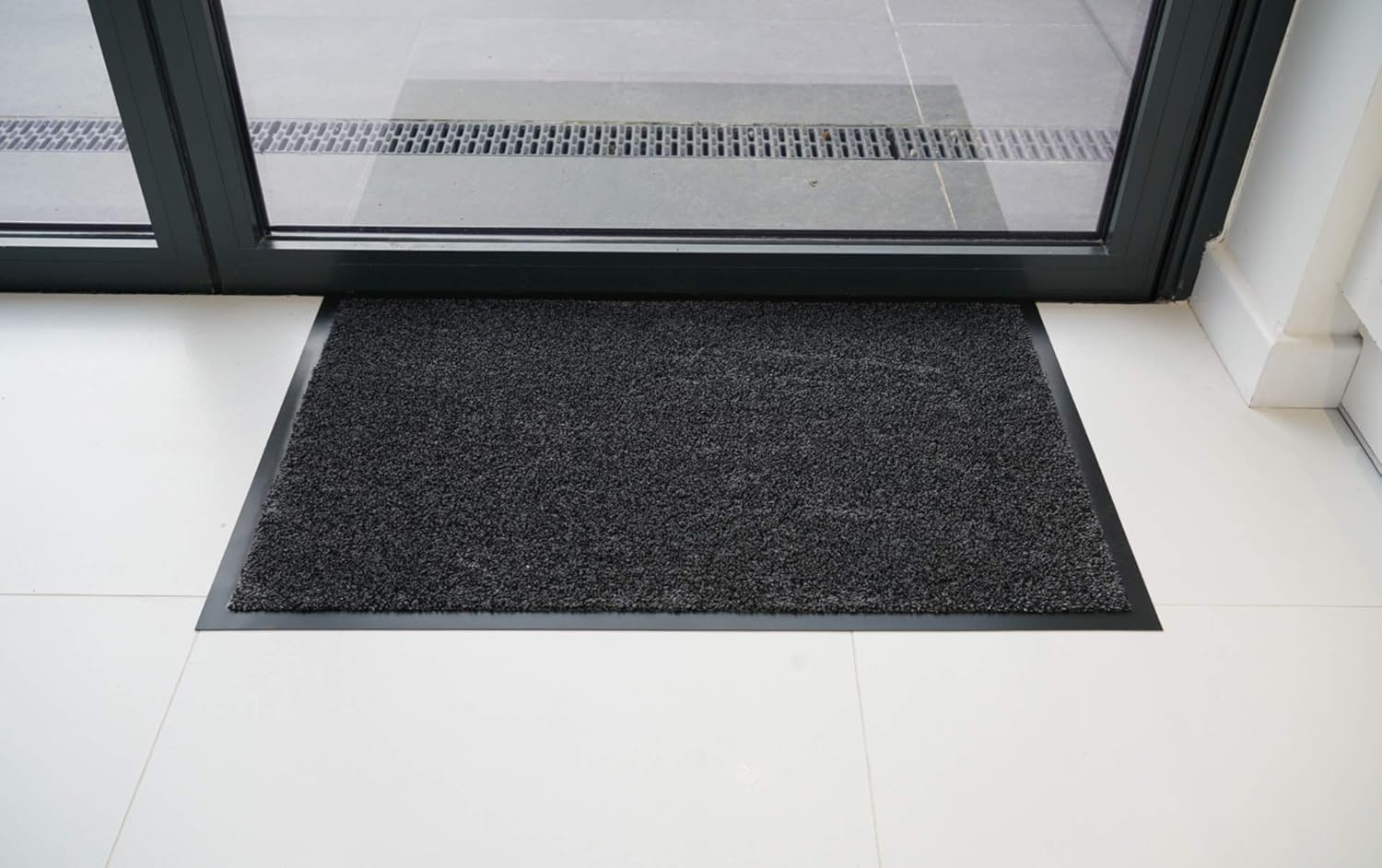 Serdim Rugs Non Slip Dirt Rubber Edged Barrier Mats, Anthracite, 80 x 120 cm (2'7" x 4'), 80 x 120 cm (Rectangular) - Image 5