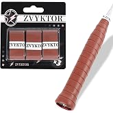 ZVYKTOR Tennis Racket Grip Tape, Ultra Thin Tacky Overgrip for Tennis | Premium PU Overgrip with Sweat Absorption and Anti-Slip Control for Tennis, Badminton, and Pickleball Rackets