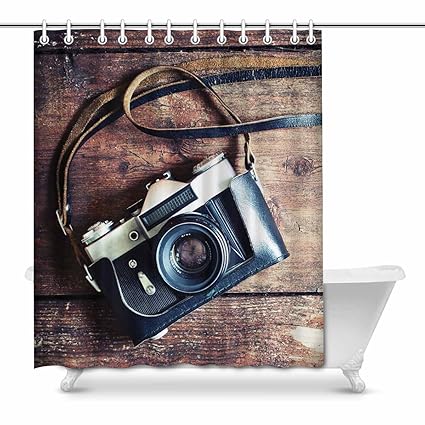 Amazon Com Interestprint Old Retro Camera On Vintage Wooden