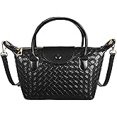 Mini Small Size Braided Luxury Leather Women's top Handle Handbag Fashion Travel Daily Satchel