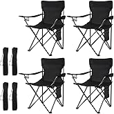 Damei century 4Pack Folding Camping Chairs-Lightweight, Installation-Free, Portable Chair for Beach, Lawn, Outdoor Sports