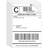 L LIKED 100 Pre-Cut 4x6 Sheet Shipping Labels for Laser & Inkjet Printers, Single Sheet, Self Adhesive Address Mailing Postage Stickers (100 Sheets)
