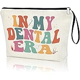 Dental Gifts Dentist Gift Dental Hygienist Gifts Dental Assistant Office Gifts Makeup Bag IN MY DENTAL ERA Singer Fans Dentist Accessories Cosmetic Zipper Pouch Teeth Care Gifts for Graduation Class