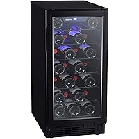 EdgeStar BWR301BL 15 Inch Wide 30 Bottle Built-In Wine Cooler with Slim Design