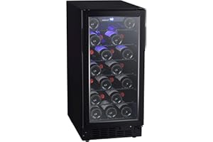 EdgeStar BWR301BL 15 Inch Wide 30 Bottle Built-In Wine Cooler with Slim Design