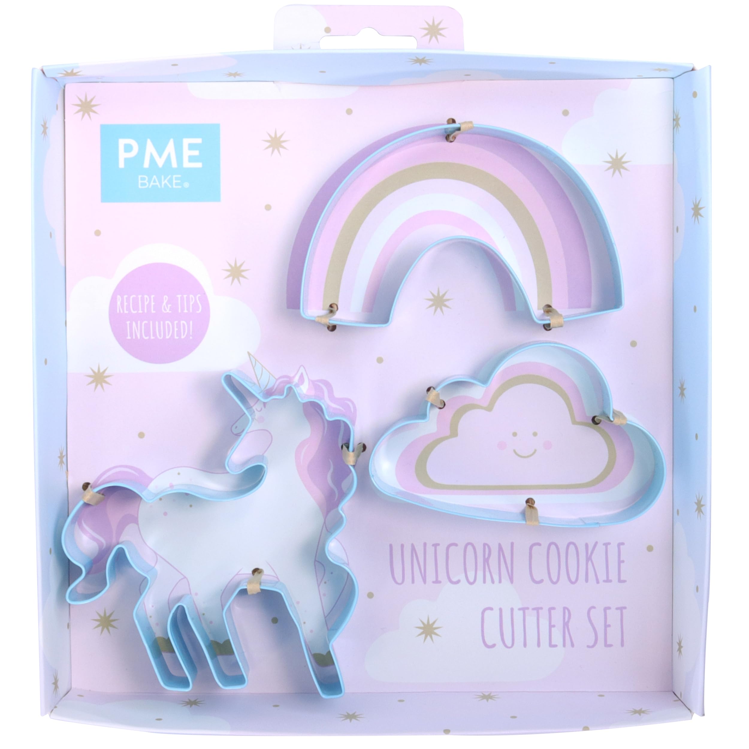 PME SCB701 Unicorn Cookie Cutter Set, Stainless Steel, Blau — image 1