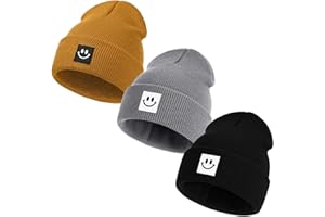 WERADAU Kids Winter Beanies Soft Warm Knitted Baby Hats Caps Cute Cozy Chunky Winter Infant Toddler Beanies for Boys Girls