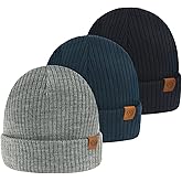 Duoyeree Baby Beanies Toddler Winter Hats Comfortable and Nice Knitted Hats for Boys Girls