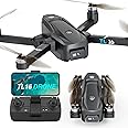 Drone with Camera Brushless Motor Drones for Adults Beginners 2 Cameras FPV RC Quadcopters Foldable Motorized Adjustable 1080P HD UAV APP Control 3D Flips Easy to Fly Toys Carrying Bag