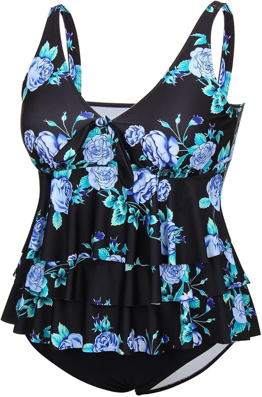 maillot de bain fleuri 2 pièces