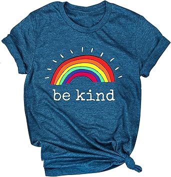 Mahrokh Be Kind Tshirts Women Rainbow 