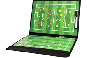 HIGHRAZON Soccer Coaching Board, Magnetic Soccer Clipboard for Coaches, Foldable Board with Dry Erase Marker