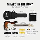 RockJam Electric Guitar Kit with Amp Bag Whammy Strap Lead Lessons view 2