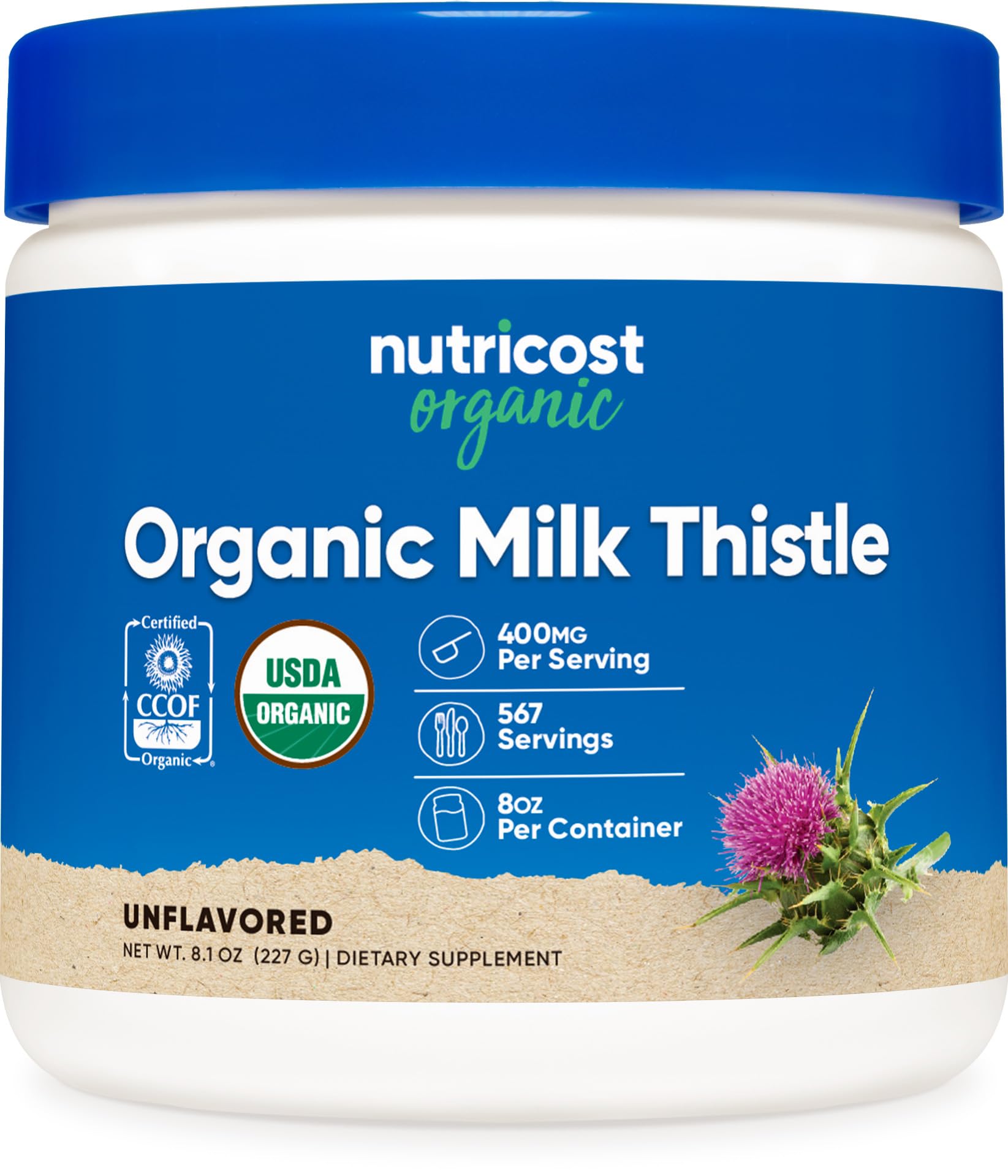 Organic Milk Thistle Powder (Unflavored)