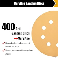 BOSHCRAFT 30 Pcs Sanding Discs, 400 Grit 5 Inch