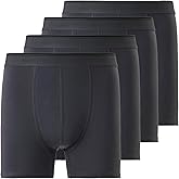 Mody Men's Boxer Briefs Underwear 4-Pack, Men's Cotton Boxer Brief, Ultra Soft Boxers for Men, Men's Underwear Boxer Briefs