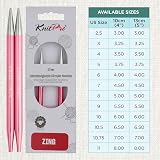KnitPro Zing Interchangeable Circular Needles 5" 6.50mm 13cm Aluminum view 4