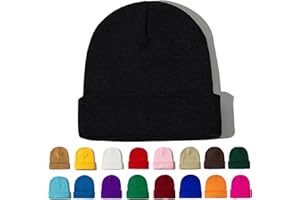 ZOORON Beanie for Women Men Ski Watch Cap Cuffed Plain Skull Knit Hat Soft Fisherman Winter Hat