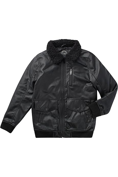 Leather Jacket Urban Republic Boys' Faux Leather Varsity Jacket