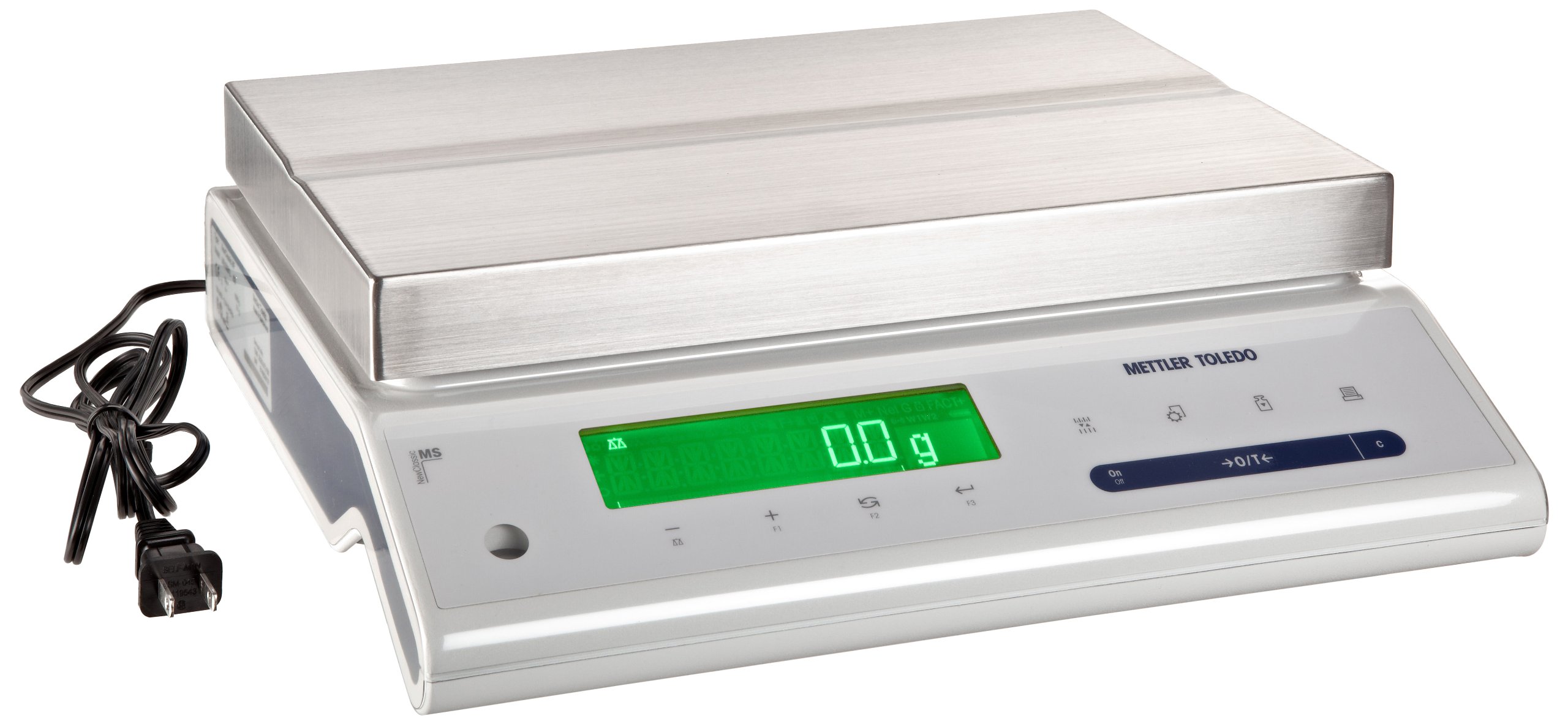 Mettler ToledoMS16001L NewClassic Precision Balance with Large Weighing Platform, 16200 g Capacity, 0.1 g Readability