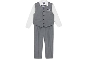 Nautica Baby-Boys 4-Piece Suit Set with Dress Shirt, Vest, Pants, and Tie