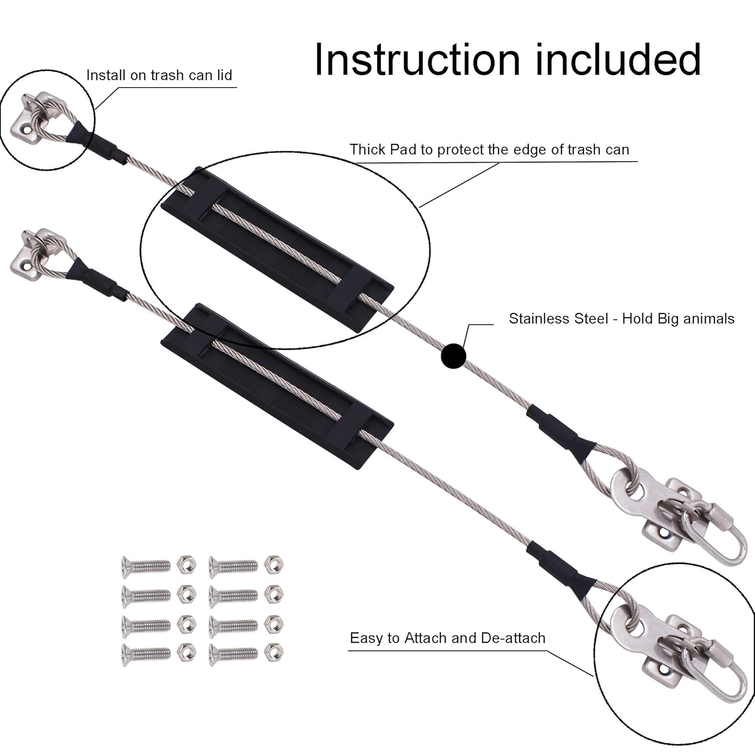 YYST Bin Strap Bin Holder No Chew ! Instruction is Included No Bin - Easy to Attach and De - Attach: Industrial & Scientific