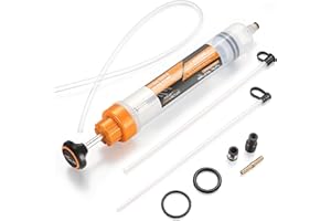 FOUR UNCLES 500cc Fluid Extractor & Fill Pump for Automotive Use - Oil Pump with a 28" Hose & Two 12" Extension Tubes for Eas