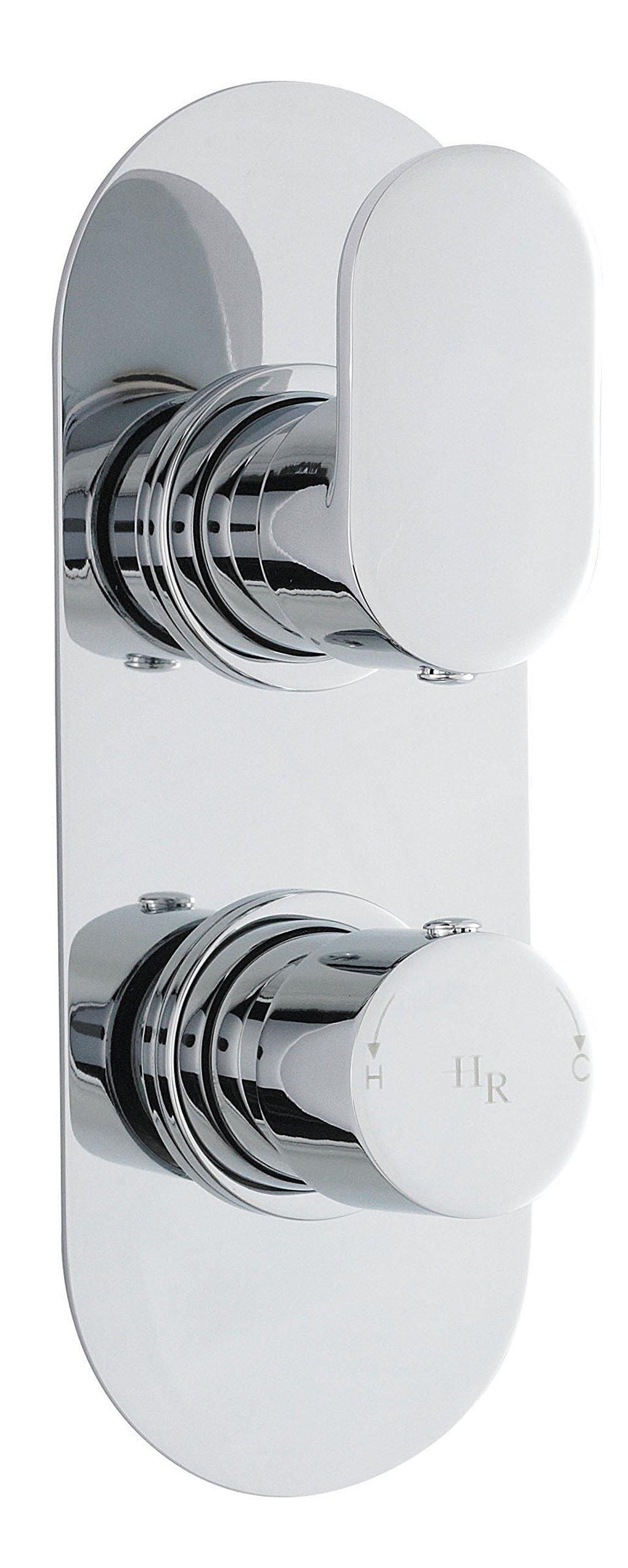 Ultra REI3410 Reign Thermostatic Twin Valve - Chrome