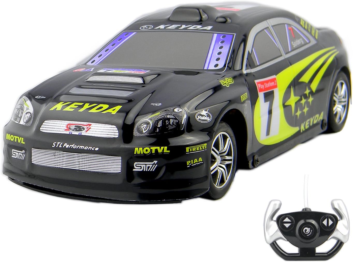 Playtech Logic Fast Remote Control Car Toys for Boys Girls 6 Year Old | Rally Style RC Racing Car | PL9122 Performance Radio Controlled 1:18 Model Gifts for Kids, Ready to Run, EP