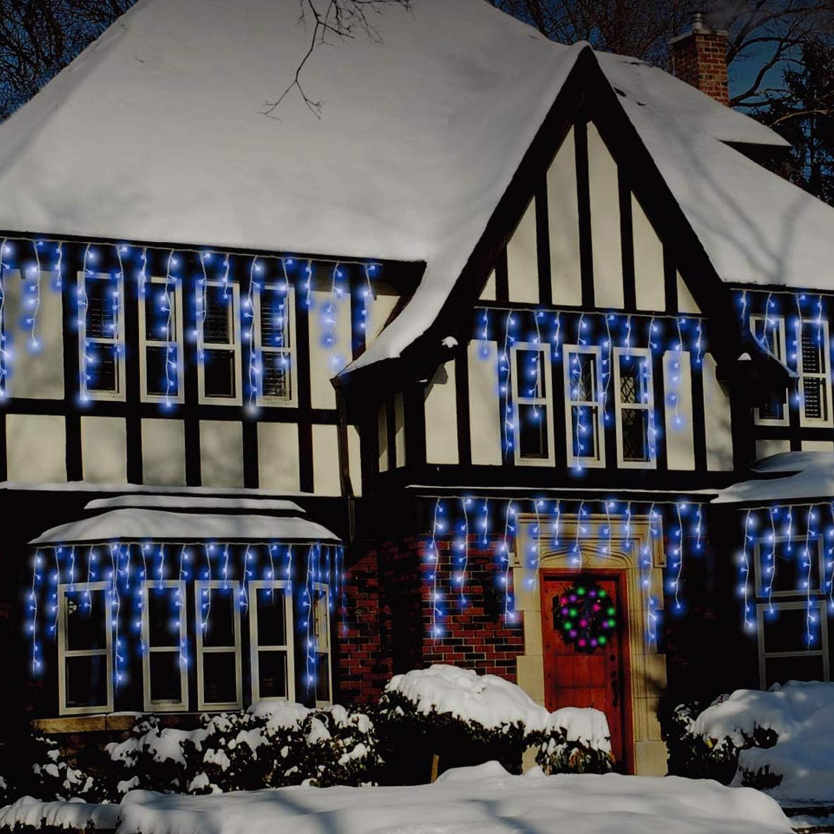 Christmas Workshop 77550 720 Icicle LED Outdoor Christmas Lights / 17.1 Metres / Blue & White Colour / Indoor & Outdoor Fairy Lights / Weddings & - Image 5