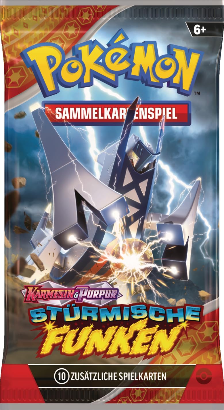Pokémon-Sammelkartenspiel: Boosterpack-Display Karmesin & Purpur – Stürmische Funken (enthält 18 Boosterpacks) 3