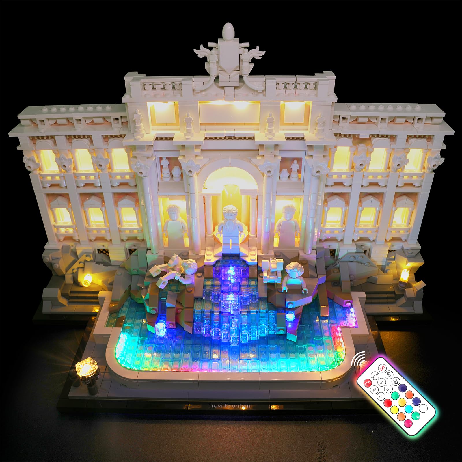 Photo 1 of *USED*
flashebrick LED Light Kit for Lego Trevi Fountain 21062 – Compatible with Lego Architecture Rome Building Set, Lighting for Fountain Model (NOT Included The Building Set), RC Version