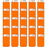 QualityPerfection Beer Blank Can Cooler Sleeve (25 Units) Foam Holder Sublimation, HTV Insulated, Collapsible For DIY Customizable, Favors, Parties, Beverage, Blank Ready for Printing (Neon Orange)