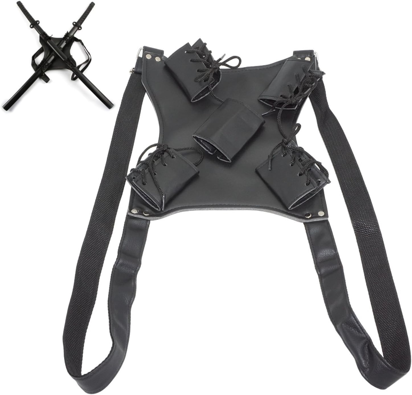 Moumou Sword Bag Sword Carry Case Back Strap Waistband for Ninja Hero Cosplay Anime Costume