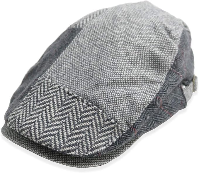 Amazon ハンチング 帽子 メンズ ヘリンボーン ツィード キャップ ハット ベレー帽 秋 冬向け 10 Ca5 019 グレー キャスケット ハンチング帽 通販